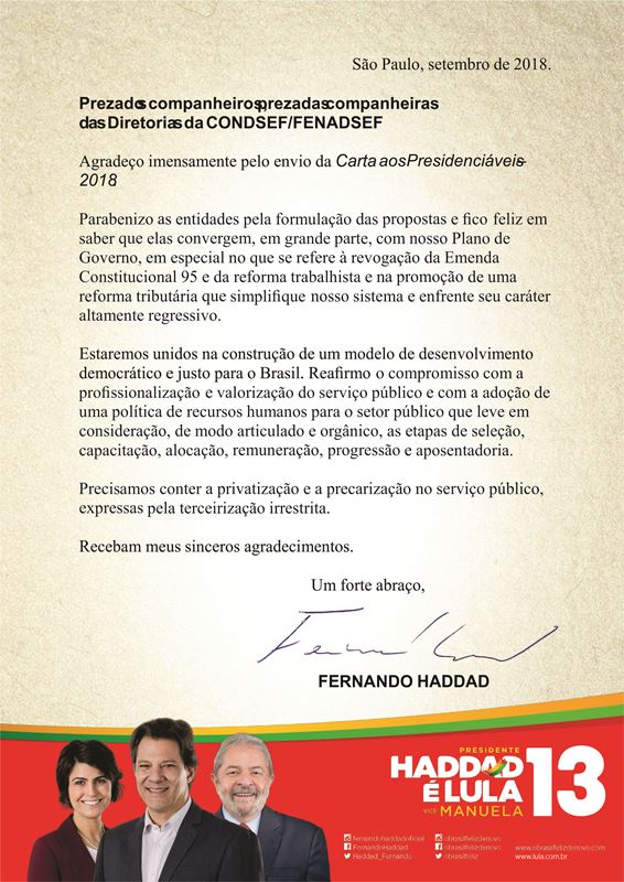 Carta Haddad