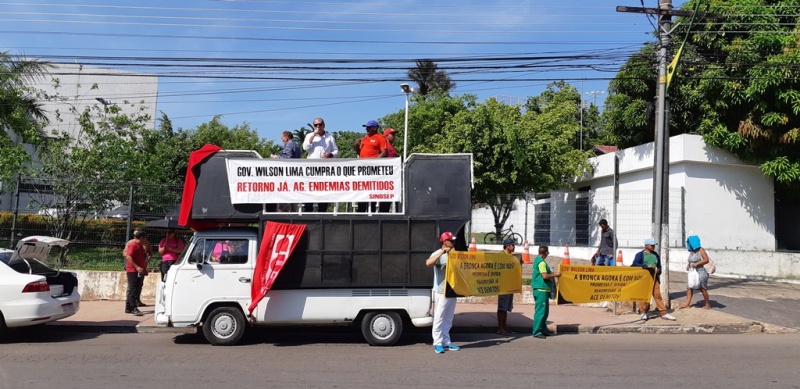 Protesto dos agentes de endemias demitidos em 2015 – 18.10.19