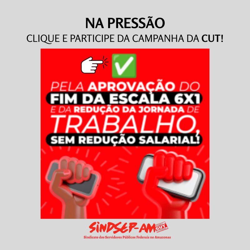Ilustração: punhos erguidos em solidariedade — Sindsep-AM